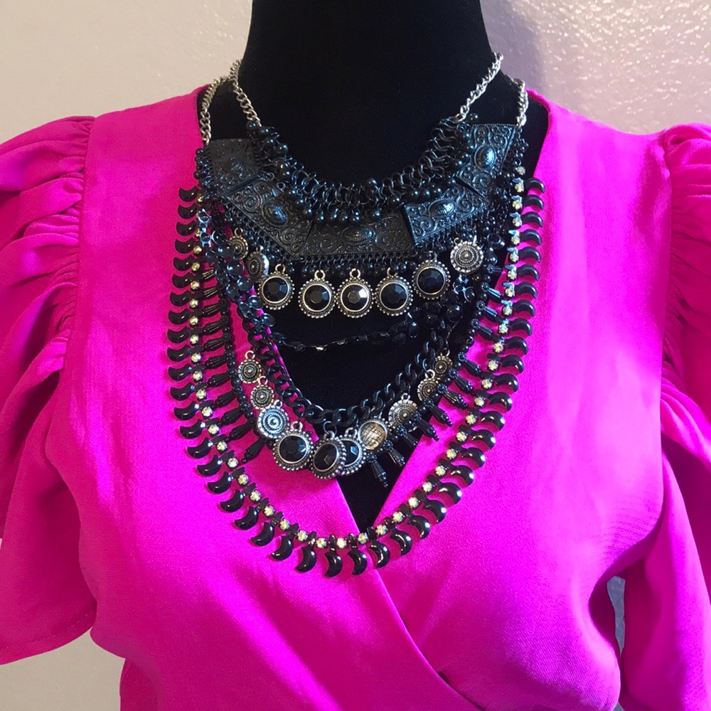 Bohemian statement necklace